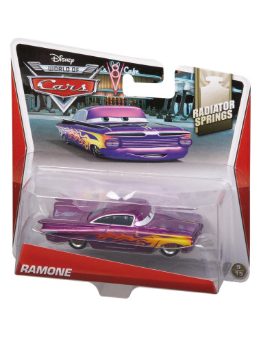 Vehículo de metal fundido Ramone morado Disney Cars 1:55