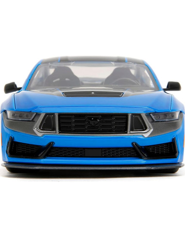 Coche Diecast Jada 35276 Caballo Oscuro 1/24 Azul Metálico