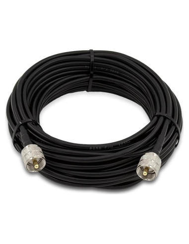 Cable Coaxial RG58 15.24m FMUSER UHF Macho 50 Ohm para Radio