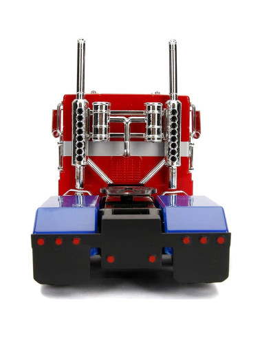 Transformers G1 Jada Toys Optimus Prime Camión Rojo 1:24