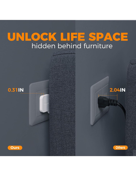 Regleta de Protección TESSAN 12 Salidas AC 4 USB 5FT Gris Regleta de Protección TESSAN 12 Salidas AC 4 USB 5FT Gris
