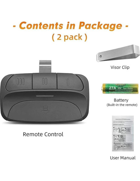 Control Remoto de Garaje X-HOUSE 390MHz para LiftMaster Control Remoto de Garaje X-HOUSE 390MHz para LiftMaster