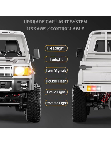 Camión RC 1:12 MN82 Pro 4x4 Toyota LC79 con Luces LED