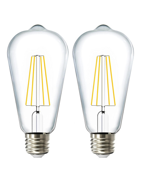 Bombilla LED Exterior Sunco ST64 Dusk to Dawn 7W 2700K 2 Pzas Bombilla LED Exterior Sunco ST64 Dusk to Dawn 7W 2700K 2 Pzas
