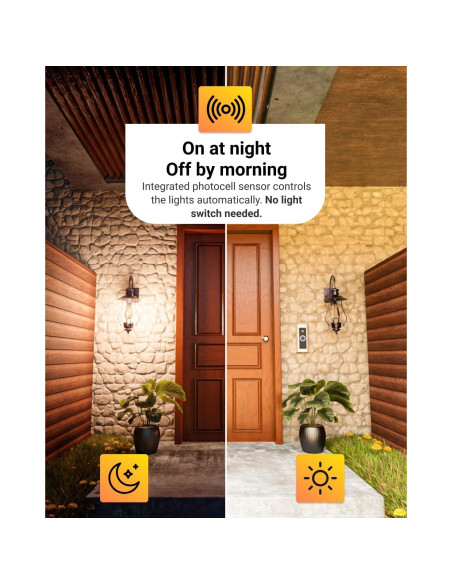 Bombilla LED Exterior Sunco ST64 Dusk to Dawn 7W 2700K 2 Pzas Bombilla LED Exterior Sunco ST64 Dusk to Dawn 7W 2700K 2 Pzas