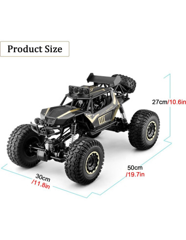 Coche RC Todo Terreno SREJNGL 1:8 3.06kg 50cm Escalada