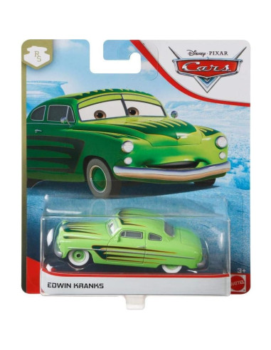 Vehículo Disney Pixar Cars 3 Edwin Kranks 1:55 Mattel