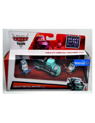Set de 3 Autos Die Cast Disney Pixar CARS 1:55 Mater