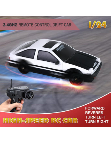 Coche de Drift RC 1:16 y 1:24 Desdoni 28km/h y 15km/h 4WD
