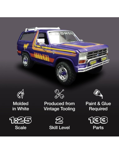 Kit Modelo Ford Bronco 1982 MPC 1:25 Todo Terreno