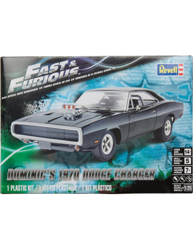 Revell Dodge Charger 1970 Kit de Modelo 1:25 122 Piezas