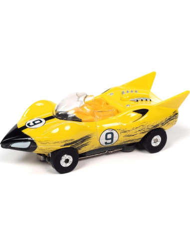 Auto World Thunderjet Racer X - Slot Car 1:64 con Imán