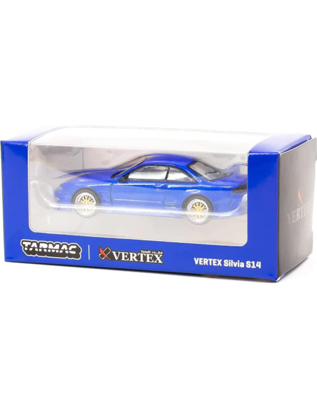 Coche Diecast Tarmac Works Vertex Silvia S14 Azul 1:64 Coche Diecast Tarmac Works Vertex Silvia S14 Azul 1:64