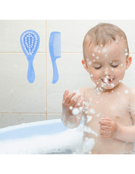 Set de Peine y Cepillo SUPVOX para Bebés - Suave y Duradero Set de Peine y Cepillo SUPVOX para Bebés - Suave y Duradero