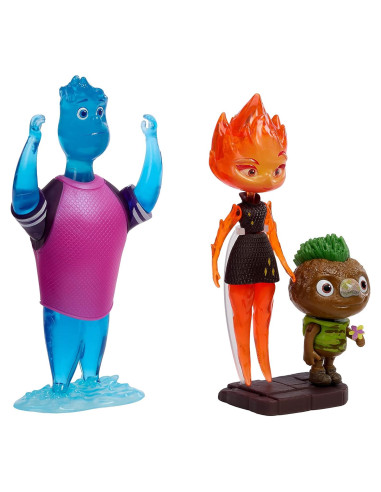 Paquete de 3 Figuras de Acción Disney Pixar Elemental