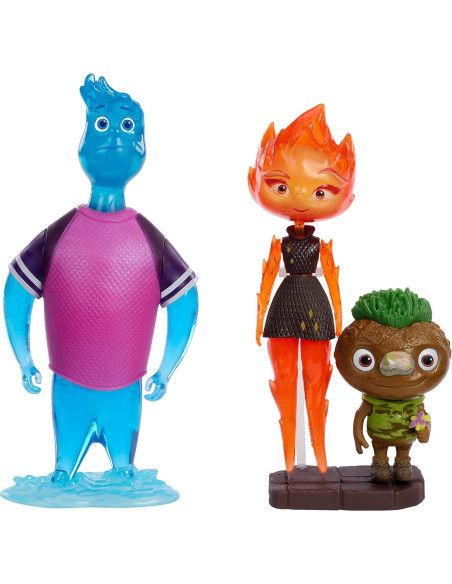 Paquete de 3 Figuras de Acción Disney Pixar Elemental Paquete de 3 Figuras de Acción Disney Pixar Elemental