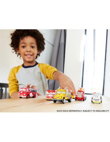 Vehículo Juguete Disney Cars Miss Fritter 1:55 Mattel