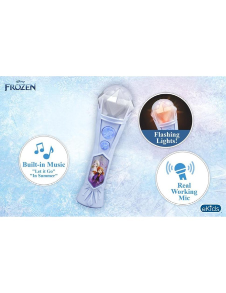 Micrófono Infantil KIDdesigns Frozen 2020 con Música y Luces Micrófono Infantil KIDdesigns Frozen 2020 con Música y Luces