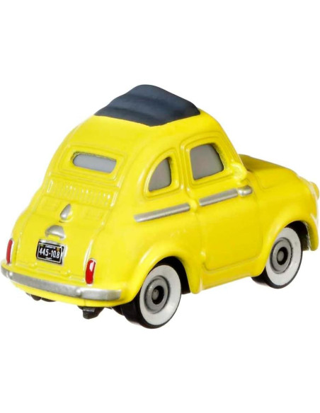 Vehículo de metal die-cast Disney Cars Luigi 1:55 Vehículo de metal die-cast Disney Cars Luigi 1:55