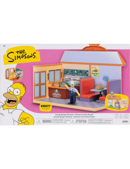 Diorama Krusty Burger Los Simpsons JAKKS 26.67x18.42 cm Diorama Krusty Burger Los Simpsons JAKKS 26.67x18.42 cm