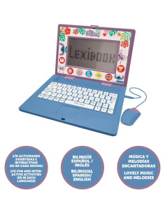 Laptop Educativa Bilingüe Lexibook Disney Stitch 170 Actividades 2