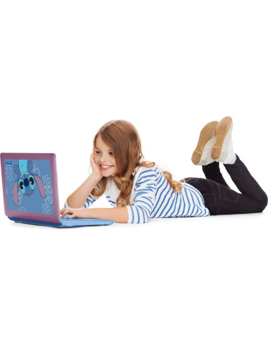 Laptop Educativa Bilingüe Lexibook Disney Stitch 170 Actividades
