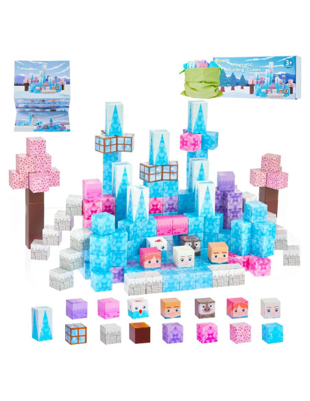 Bloques Magnéticos Gleamkid 110 Piezas Princesa Mágica 3-9 Años Bloques Magnéticos Gleamkid 110 Piezas Princesa Mágica 3-9 Años