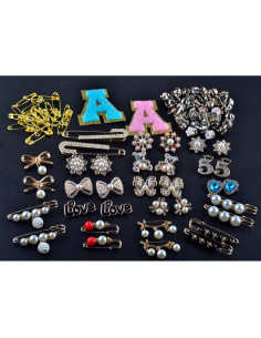 Kit de Encantos para Zapatillas Cmidy 100pcs Oro Decoración 2
