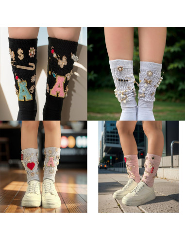 Kit de Encantos para Zapatillas Cmidy 100pcs Oro Decoración