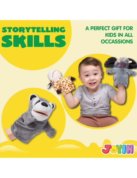 Conjunto de Marionetas de Mano Joyin 6 Piezas Animales Conjunto de Marionetas de Mano Joyin 6 Piezas Animales