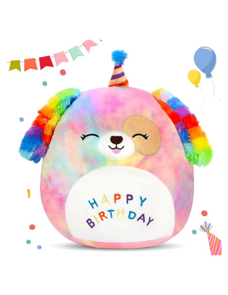 Almohadón de Perro de Cumpleaños Easfan 30 cm Arcoíris Almohadón de Perro de Cumpleaños Easfan 30 cm Arcoíris