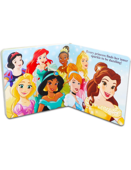 Conjunto de 9 Libros de Cartón Princesas Disney para Niños Conjunto de 9 Libros de Cartón Princesas Disney para Niños