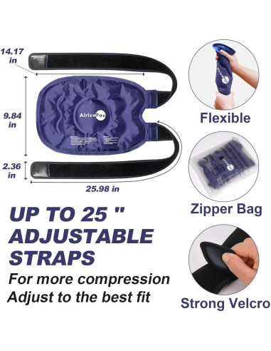 Compresa Fría de Gel AiricePac para Rodilla 28.8x20.6cm