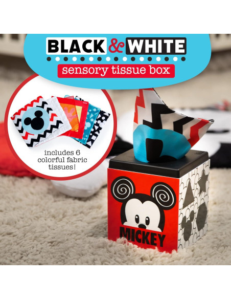 Juguete de Caja de Tejidos Disney Baby Mickey y Minnie 0-3 años Juguete de Caja de Tejidos Disney Baby Mickey y Minnie 0-3 años