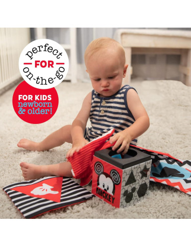Juguete de Caja de Tejidos Disney Baby Mickey y Minnie 0-3 años