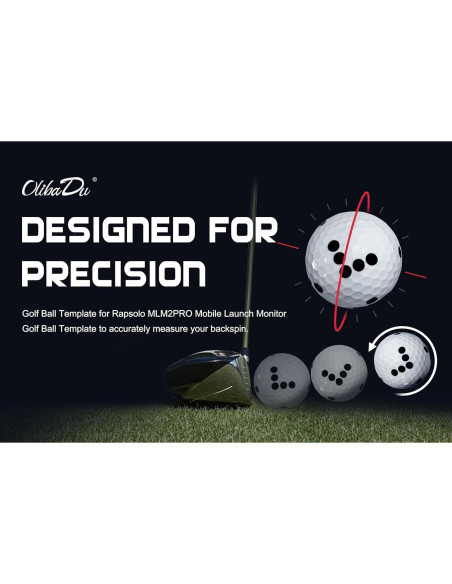 Plantilla Marcador Pelotas Golf OlibaDu M1014 Verde Plantilla Marcador Pelotas Golf OlibaDu M1014 Verde