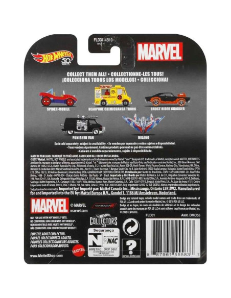 Vehículo Spider-Mobile Hot Wheels Escala 1:64 Coleccionable Vehículo Spider-Mobile Hot Wheels Escala 1:64 Coleccionable