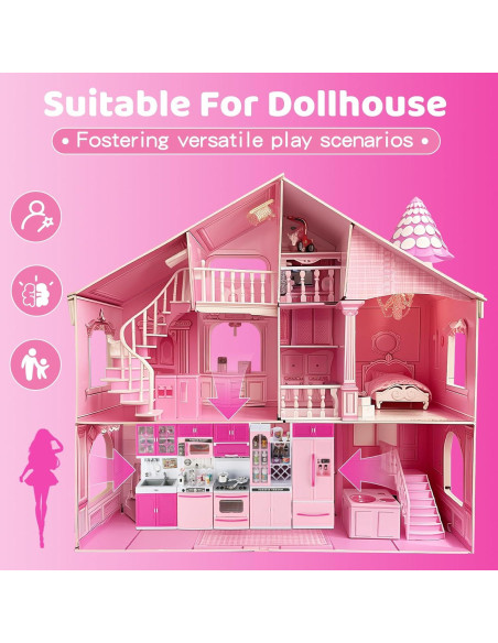 Set de Cocina Rosa 64 PCS con Luces y Sonidos SOCBTNSO Set de Cocina Rosa 64 PCS con Luces y Sonidos SOCBTNSO