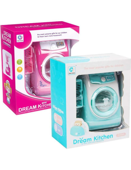 Lavadora Mini Simulación Coherny Rosa para Casa de Muñecas Lavadora Mini Simulación Coherny Rosa para Casa de Muñecas
