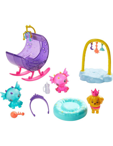 Juego de guardería de dragones Barbie Dreamtopia con muñeca