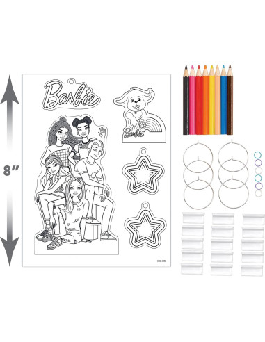 Kit de Shrinky Dinks de Barbie Just Play - 50 Piezas Creativas