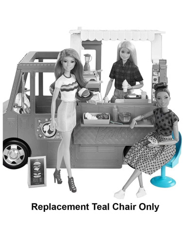 Silla Teal de Repuesto Mattel para Camión de Comida Barbie GMW07