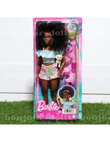 Muñeca Barbie con Patines de Moda y Accesorios - Mattel HPL77