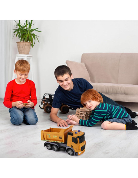 Camión Volquete RC IQKidz 29.5cm con Luces para Niños 3-10 Años Camión Volquete RC IQKidz 29.5cm con Luces para Niños 3-10 Años
