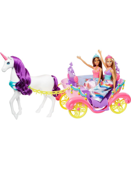 Carroza y Princesas Dreamtopia Mattel 20x68x32 cm Carroza y Princesas Dreamtopia Mattel 20x68x32 cm