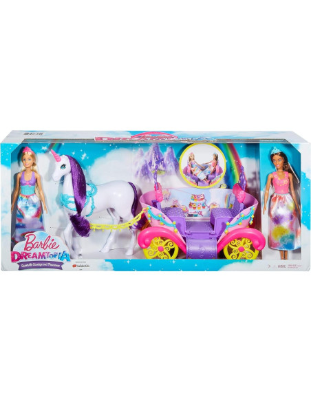 Carroza y Princesas Dreamtopia Mattel 20x68x32 cm Carroza y Princesas Dreamtopia Mattel 20x68x32 cm