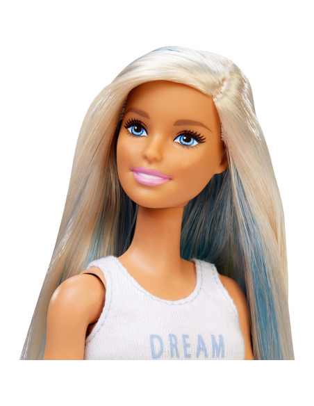 Muñeca Barbie Fashionistas con cabello largo azul y rubio Muñeca Barbie Fashionistas con cabello largo azul y rubio