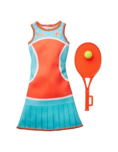 Atuendo Tenista Ken Mattel con Raqueta y Pelota Multicolor