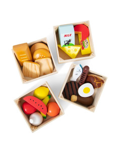 Conjunto de Comida de Madera Melissa & Doug - 21 Piezas