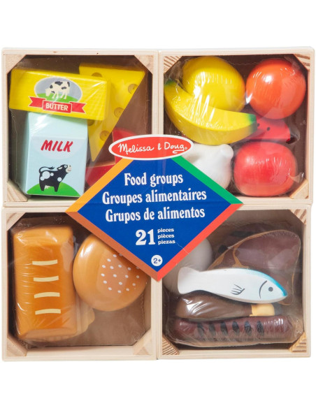 Conjunto de Comida de Madera Melissa & Doug - 21 Piezas Conjunto de Comida de Madera Melissa & Doug - 21 Piezas